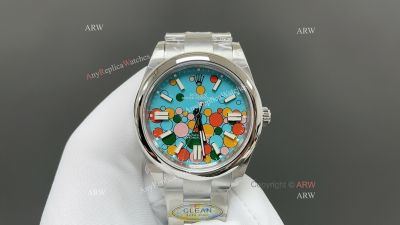 Clean Factory Rolex Oyster Perpetual 3230 Multicolor Face Watch  